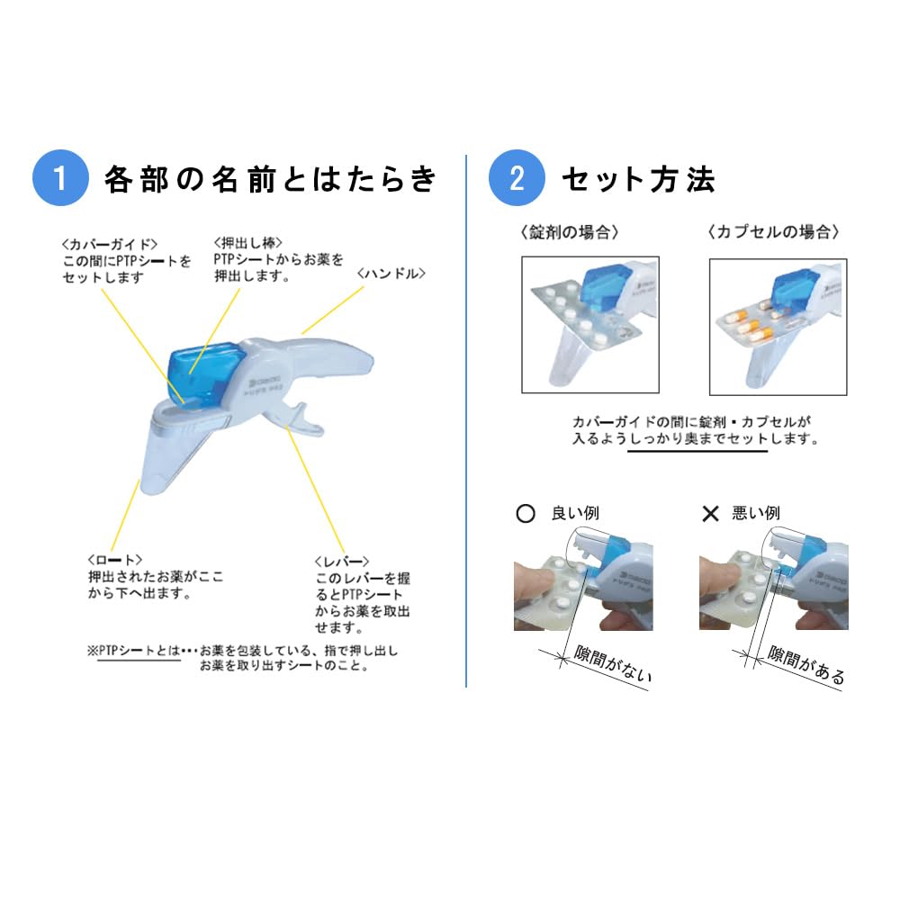 Amazon.co.jp: 大同化工 お薬取出器 トリダスPRO TO-100 : ドラッグストア
